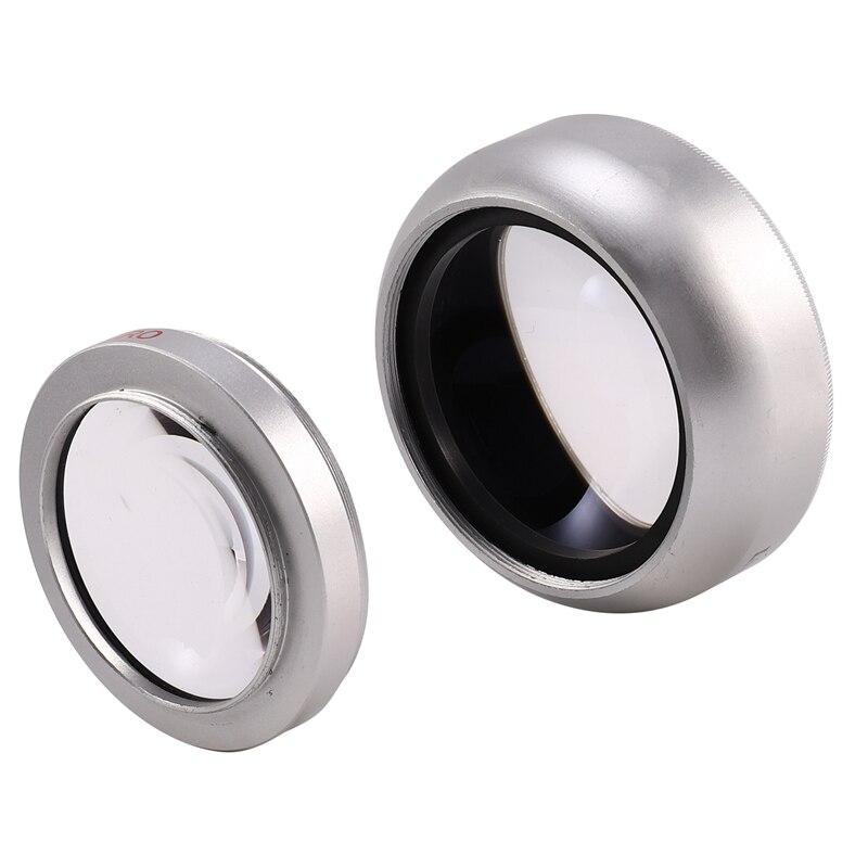 RISE-NEWYI Digital Lens Replacement 43mm 0.45X WIDE Angle + Macro Conversion LENS 43 0.45 Silver