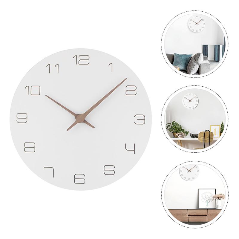 Wooden Wall Clocks Decorative Hanging Clock Simple Home Wall Decor