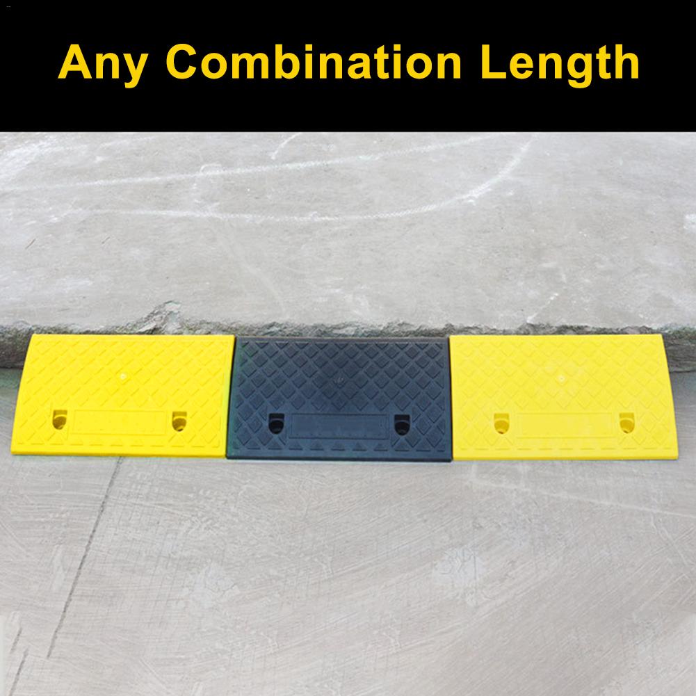 5/9 rampes de bordure en plastique de moto de voiture portative de protection de pente de taille Kit en plastique résistant de PVC protection de pente antidérapante pour la voiture d'allée