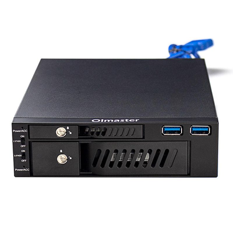 MR-6203 2.5/3.5 "Interne Hdd Ssd Case Box Dual Usb Harde Schijf Behuizing Voor Pc