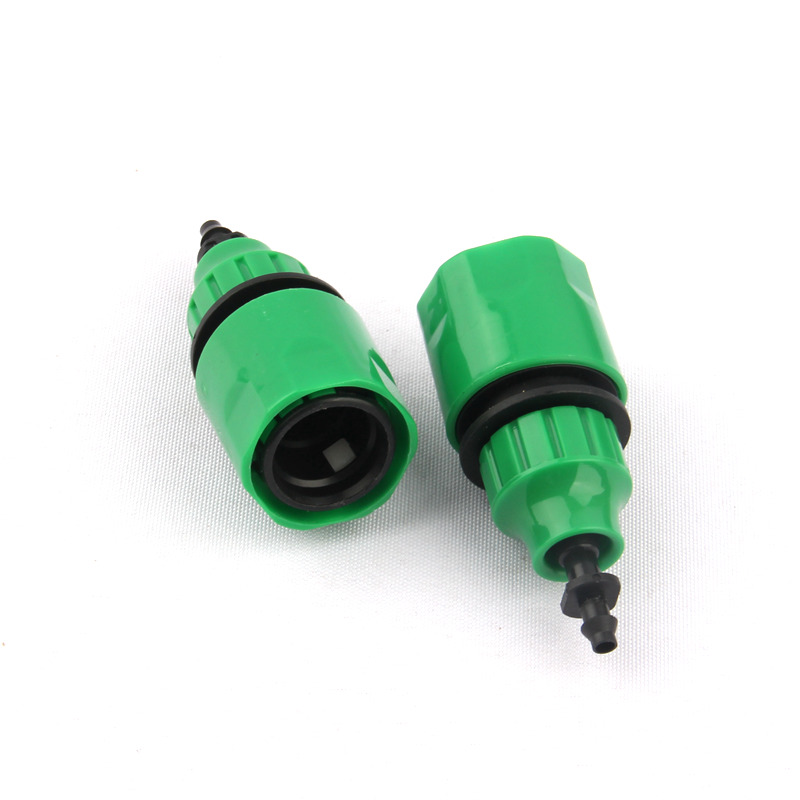 1-50 sett hurtigkoblingsadapter med 4/7mm slangekoblinger drypptape til hagevanning plast hurtigkoblingssett