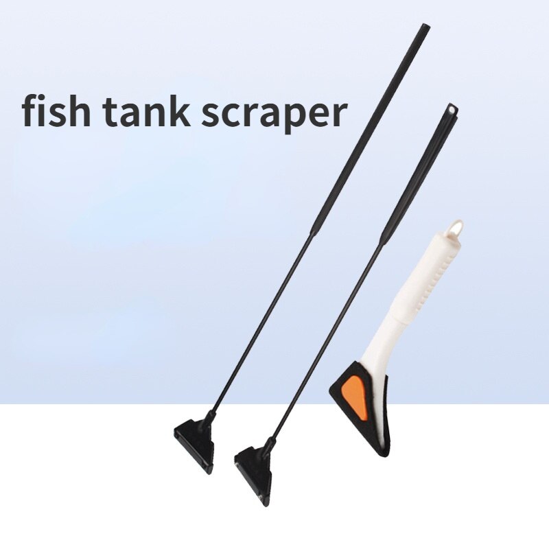 Fish Tank Scraper Flat Sand Shovel Grass Tank Scraper Algae Removal Green Spot Algae Sea Tank Plastic Scraper
