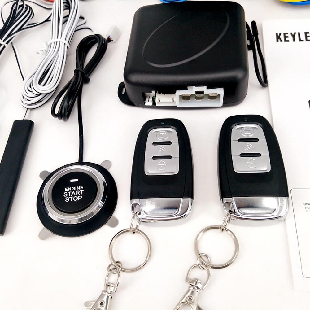 9Pcs/Set Remote Starter System For Car SUV Keyless Entry Engine Start Alarm System Push Button Remote Starter Stop Auto