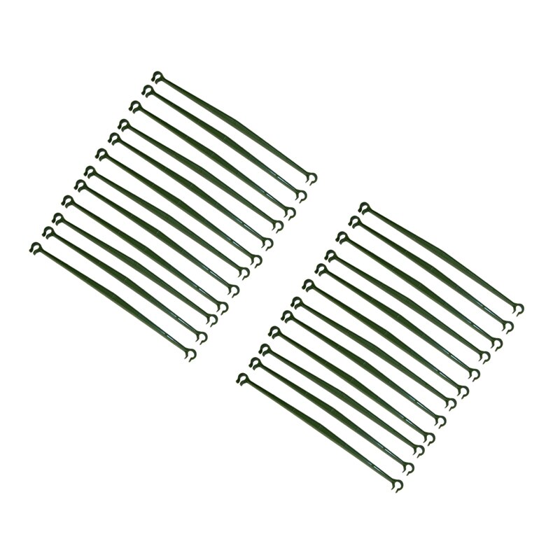 24 Pcs Stake Arms for Tomato Cage,11.8 Inches Expandable Trellis Connectors for Any 11mm Diameter Plant Stakes,2 Buckle: Default Title