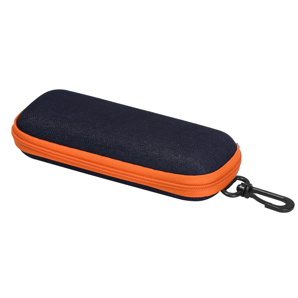 Mode Denim Stof Bril Doos Rits Zonnebril Bescherming Container Brillen Etui Leesbril Organizer Draagtas: Army Green