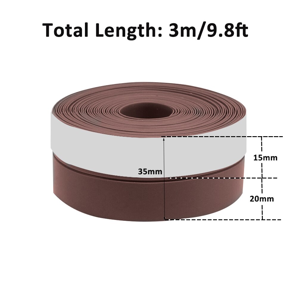 3M Self Adhesive Seal Strip Silicone Door Window Bottom Draught Dustproof Weatherstrip Insect control Sealing Tape