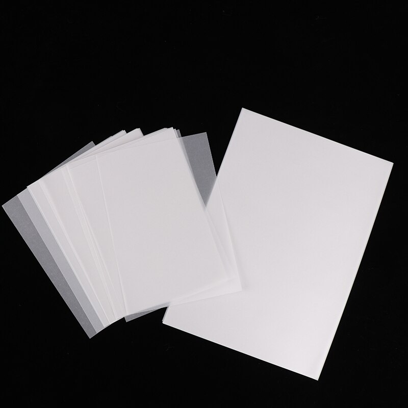 50pcs T-Shirt Impression Sur Papier de Transfert Thermique Léger Tissu Tissu Processus Autocollant Décoration Brillant Vêtements T-shirt Autocollants