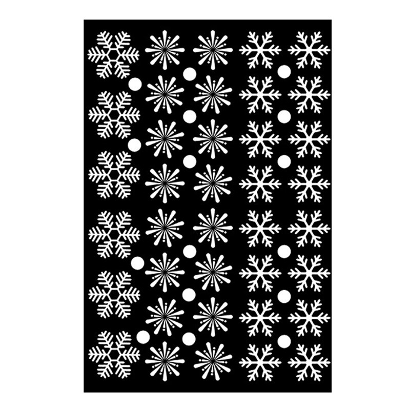 1 pcs Christmas Snowflake Window Sticker Winter Wall Stickers Kids Room Christmas Decorations for Home Year Supplies A