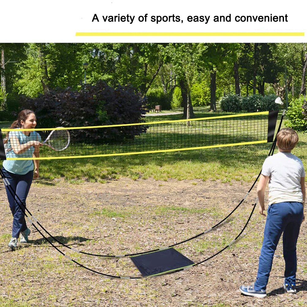 Portable 300cm Outdoor Indoor Standard Badminton Training Game Net with Stand