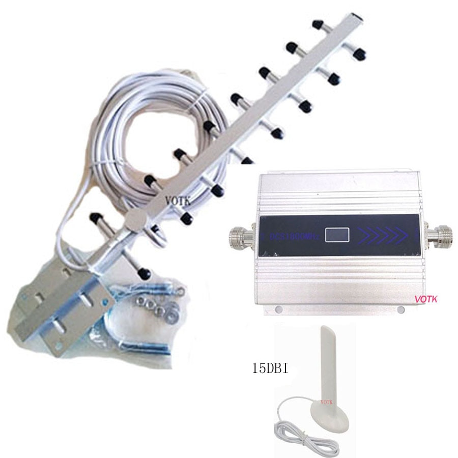 AMPLIFICADOR DE señal móvil 4G LTE, repetidor de 1800mhz, DCS, 3G, 2100MHZ
