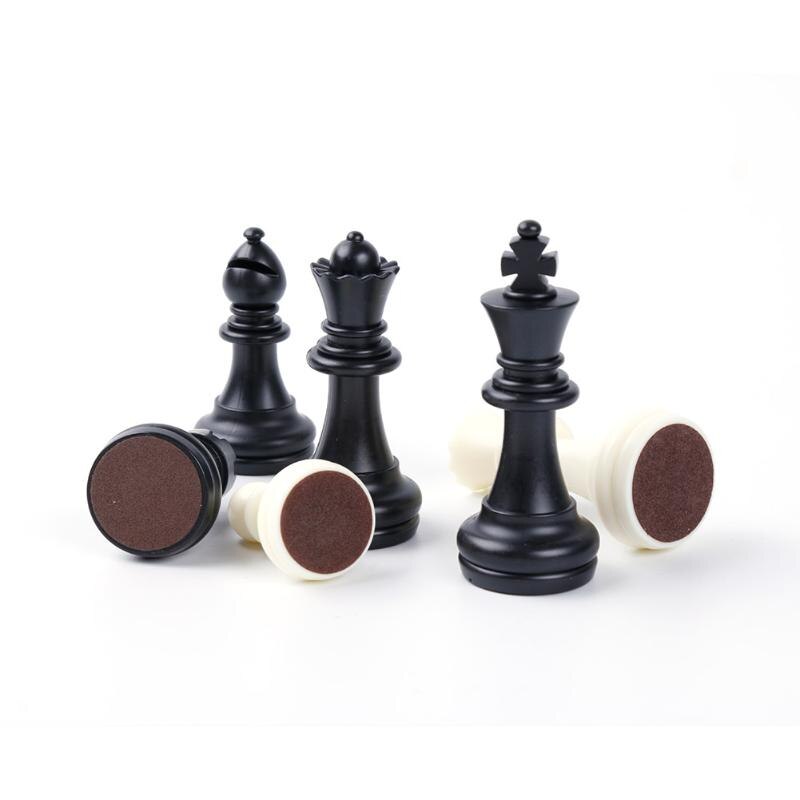 Jeu d'échecs pliant magnétique jeu d'échiquier Portable jeu d'échecs noir blanc