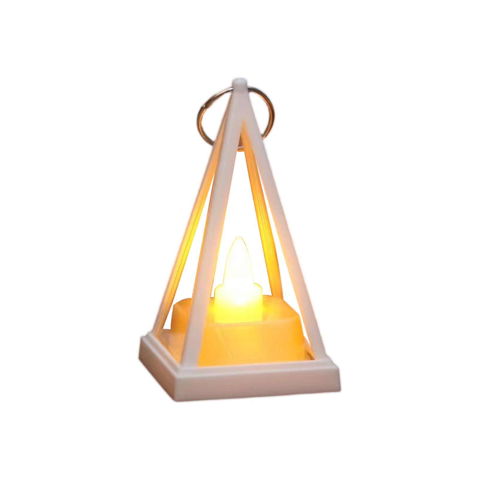 Halloween Christmas Candle Lamp - Electronic Candle LED Light Retro Pony- Lantern- Portable Bar Festival Atmosphere Lig: Silver