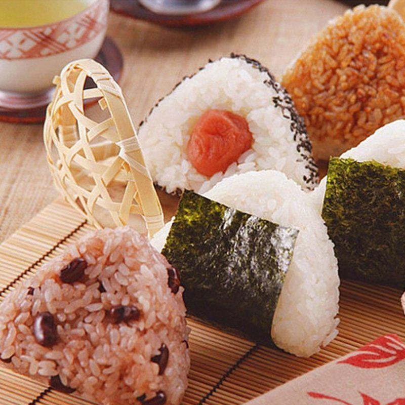 2 pièces bricolage triangulaire Sushi moule japonais Onigiri riz boule alimentaire presse Sushi fabricant moule Sushi nourriture cuisine Kit Bento outils TXTB1