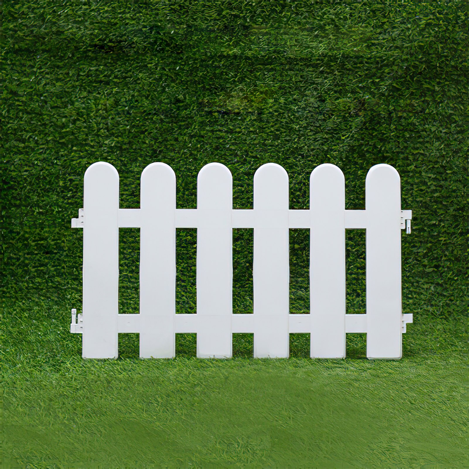 5PCS Garden Picket Fence Plastic Detachable Courtyard Indoor Garden Fence Lawn Wedding Garden Decoration Vegetable Small Fence
