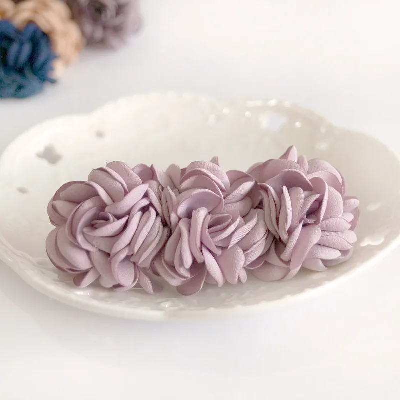 Haar Zubehör Korean Tiara Damen Es Blume Haarspangen Top Frühling Kreuz Clip Kopf Schmuck Frauen Braut Hochzeit Kopfschmuck: 9