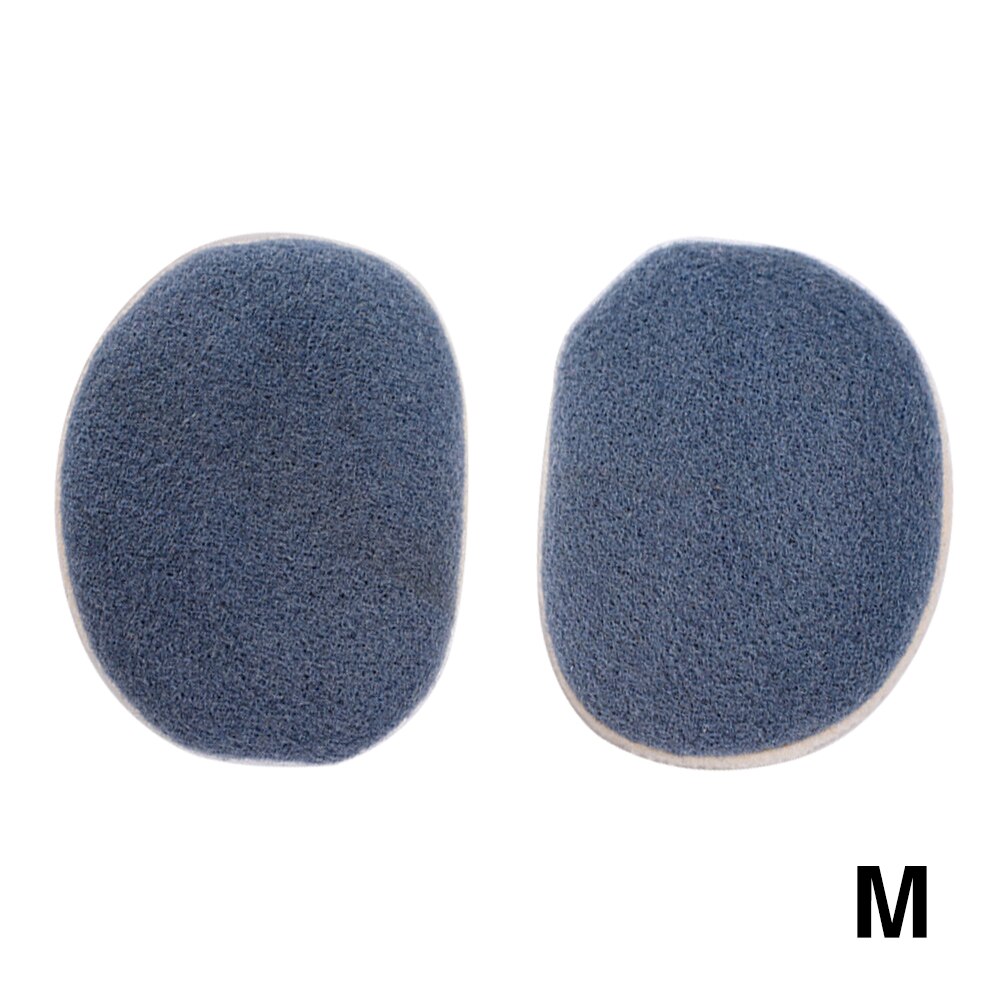 2pcs Men Women Winter Warm Band Less Non Slip Two Parts Daily Polyester Portable Soft Ear Muffs Warmers Windproof Solid: Blue M