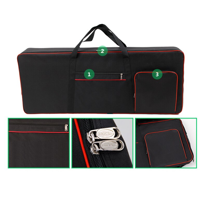 ABUO-61 Key Keyboard Instrument Keyboard Bag Thickened Waterproof Electronic Piano Cover Case For Electronic