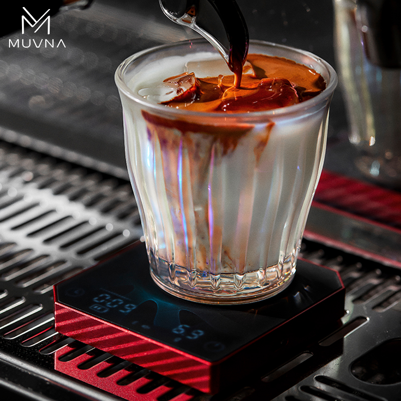 Muvna metal elektronisk espressovægt 0.1/ g højpræcisionskaffevægt / espressovægt med timer