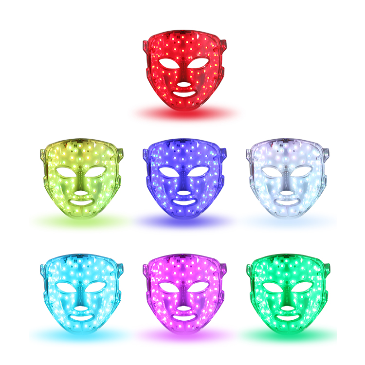 Foreverlily-mascarilla Facial Led de 7 colores, máscara de terapia de fotones coreana, máquina de terapia de luz, máscara de acné, máscara Led de belleza