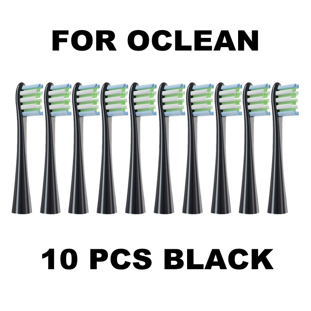 Cabezales de repuesto para cepillo de dientes eléctrico sónico Oclean X PRO Elite/Flow/F1/One/X/All Series DuPont, cerdas suaves azules y verdes: Verde