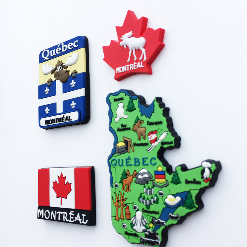 Quebec City 3D Wooden Fridge Magnet | Canada Travel Souvenir & Kitchen Decor (Approx. 3 Inches)