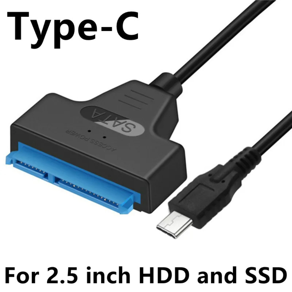 SATA to USB Cable USB 3.0 USB 2.0 to Sata III Cable Up to 6 Gbps for 2.5 Inch External HDD SSD Hard Drive SATA 3 22 Pin Adapter: WHITE