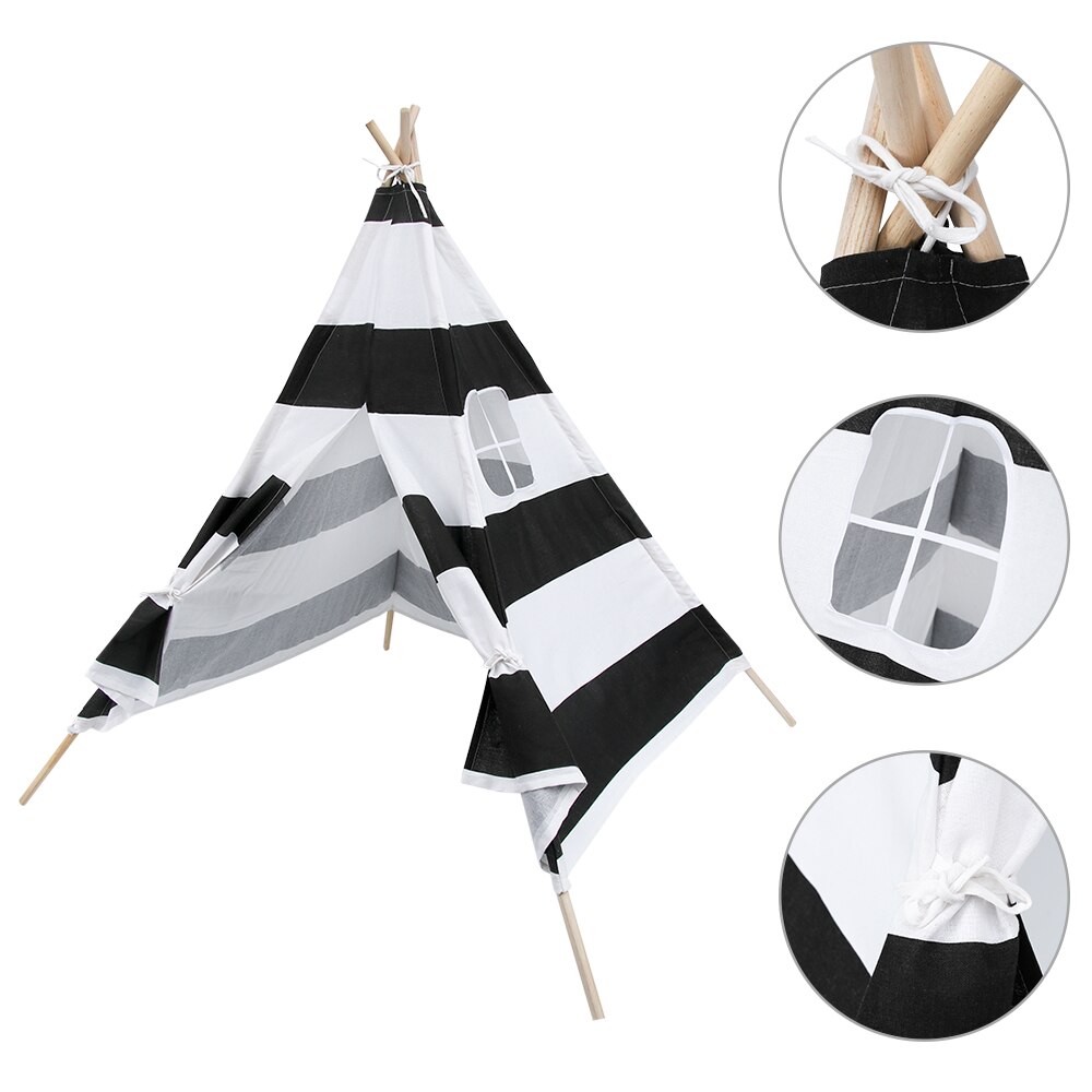 Kinderen Spelen Huis Canvas Teepee Indian Speelgoed Tent Kinderen Wigwam Indoor Outdoor Huishoudelijke Home Decor