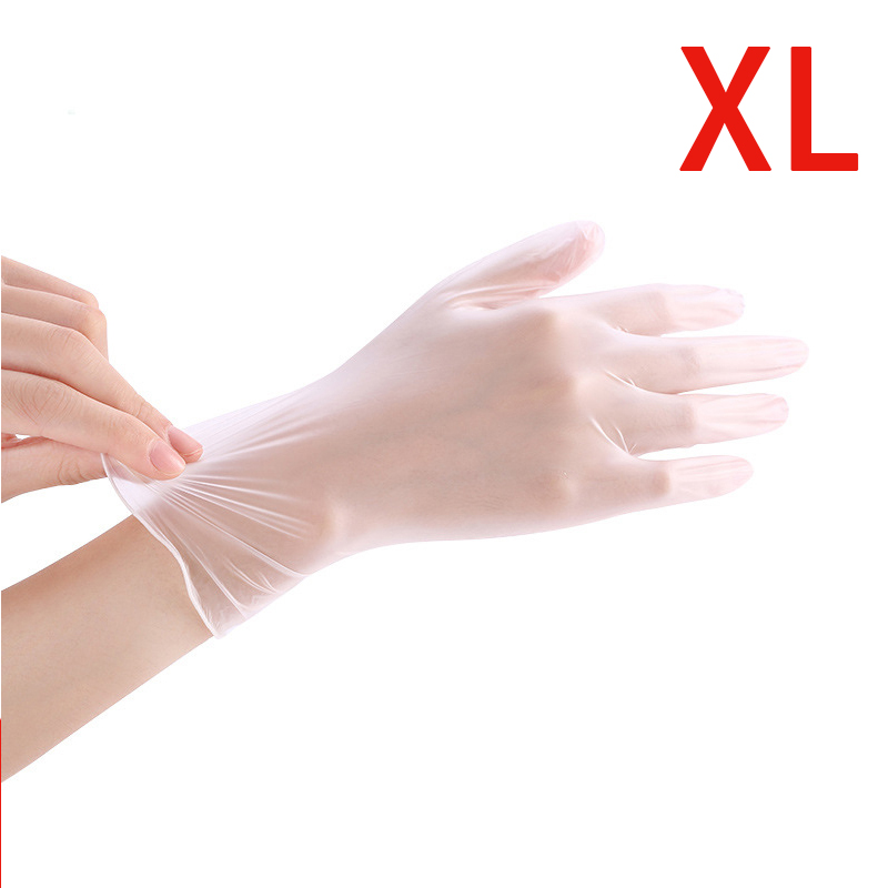 50 stuks wegwerphandschoenen universele reinigingshandschoenen nitril handschoenen thuis voedsel beschermende latex handschoenen voor veiligheid: Xl / 100 stuks
