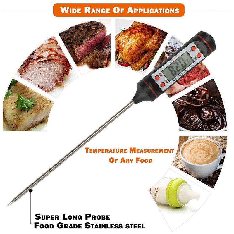 Multifunctional Termometer Digital BBQ Food Meat Cake Candy Bake Grill Dining Home Cooking Thermometer Gauge Oven Kitchen Tools
