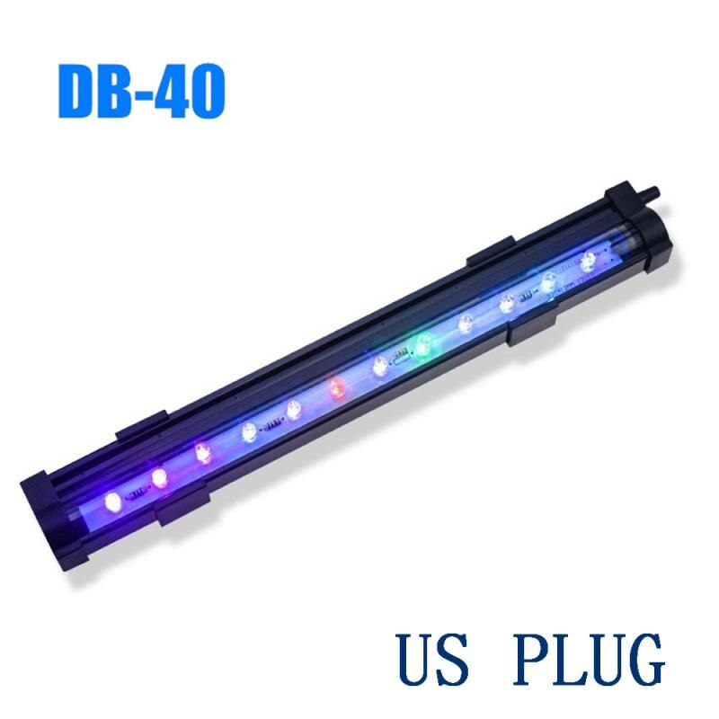Super Slim Leds Aquarium Verlichting Aquatic Plant Licht 15/26/36 Cm Extensible Waterdichte Clip On Lamp Voor fish Tank: DB-40 US