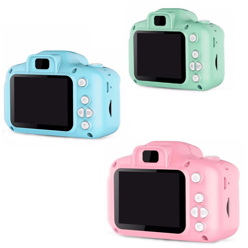 X2000 videocamera per bambini HD studente per bambini fotocamera digitale regalo fotocamera regalo di natale: Green