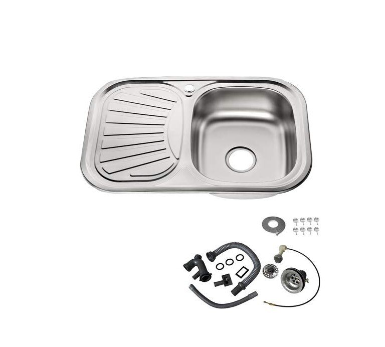 Roestvrijstalen Aanrecht Slot Schotel Wastafel Afvoer Mand En Afvoer Pip Rechthoekige Keuken Boven Teller Wastafel Hwc Thuis