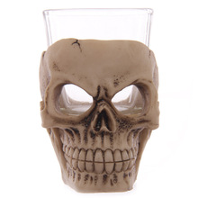 1 stuk Gruwelijke Schedel Mini Shot Glass Drinken Glas Schedel Hoofd van Dode Halloween Decor Kaarshouder Unieke