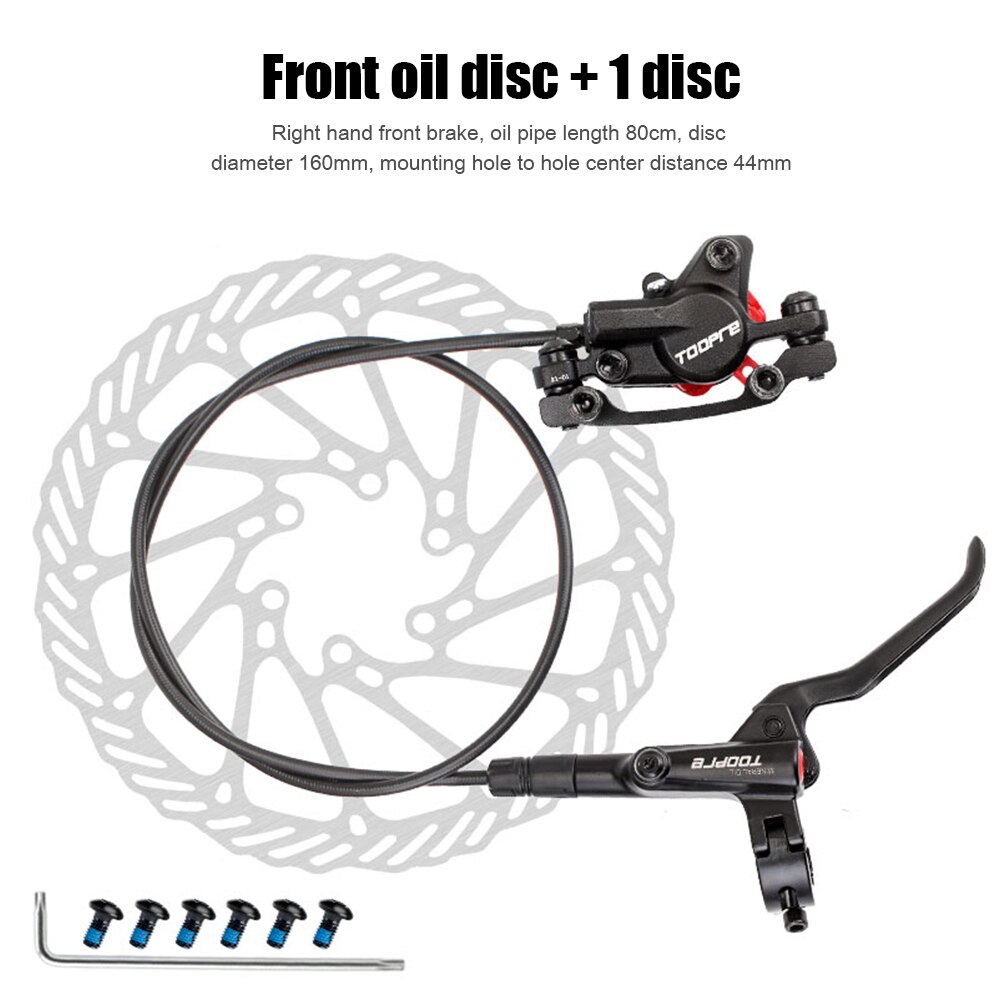 TOOPRE-Kit de frenos hidráulicos para bicicleta de montaña, pastillas de freno de disco delanteras y traseras, accesorios de Rotor