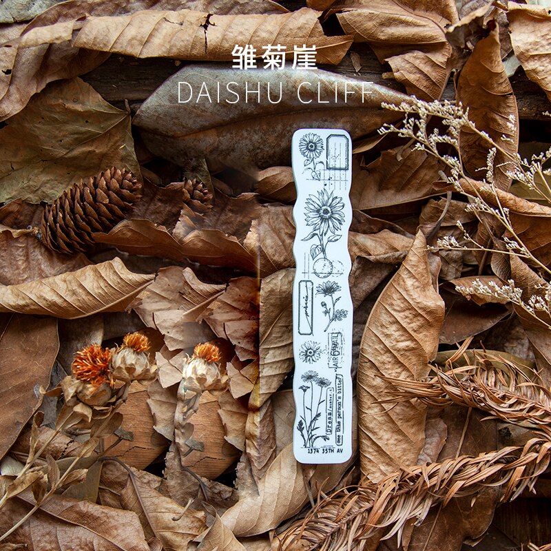 Vintage eucalyptus champignon skov blomst svamp klart stempel til scrapbooking album diy håndværk dekoration gummistempel: C