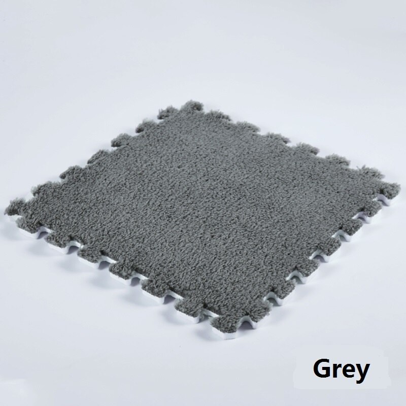 Große Große Fläche Teppiche Für Heimat Wohnzimmer Teppich DIY Verriegelung Schaum Matten EVA Plüsch Puzzle Teppich Matten Schaum Für Baby freundlicher: Matten Teppich grau