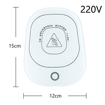 Schreibtisch Tasse Wärmer Kaffee/Tee Tasse Heizung 220V Becher Wärmer Getränke Becher Heizung Fach Pad Milch Tee Kaffee becher Heißer Getränke Heizung Tasse: 220V Weiß Matte