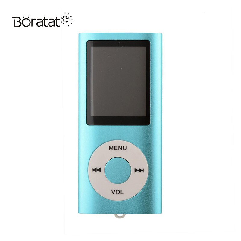 Mp3 soittimen walkman 4th lcd-näyttömuisti stereomusiikkiväline fm-radio amv e-kirja urheiluvideosoitin: Sininen
