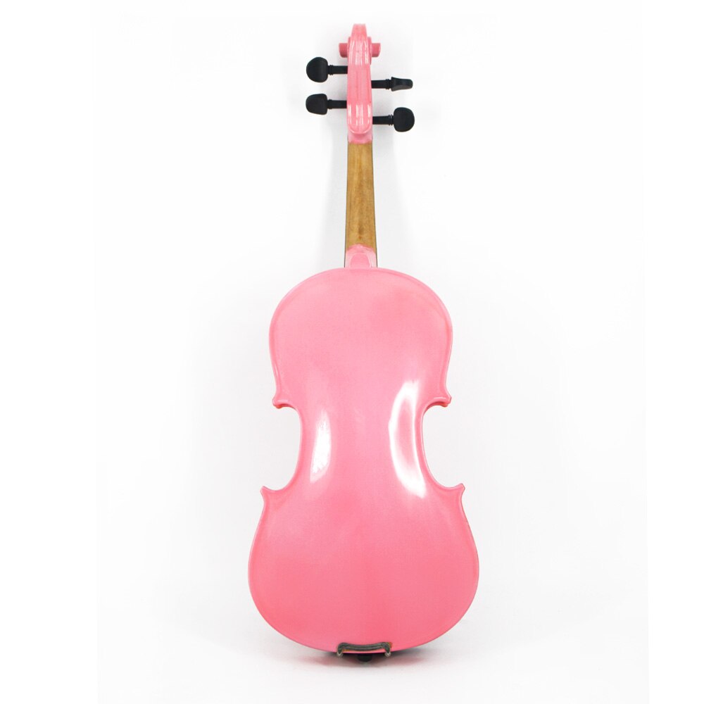 Tonging – violon rose en bois massif, pour débutant et étudiant, ensemble complet d'accessoires, 4/4