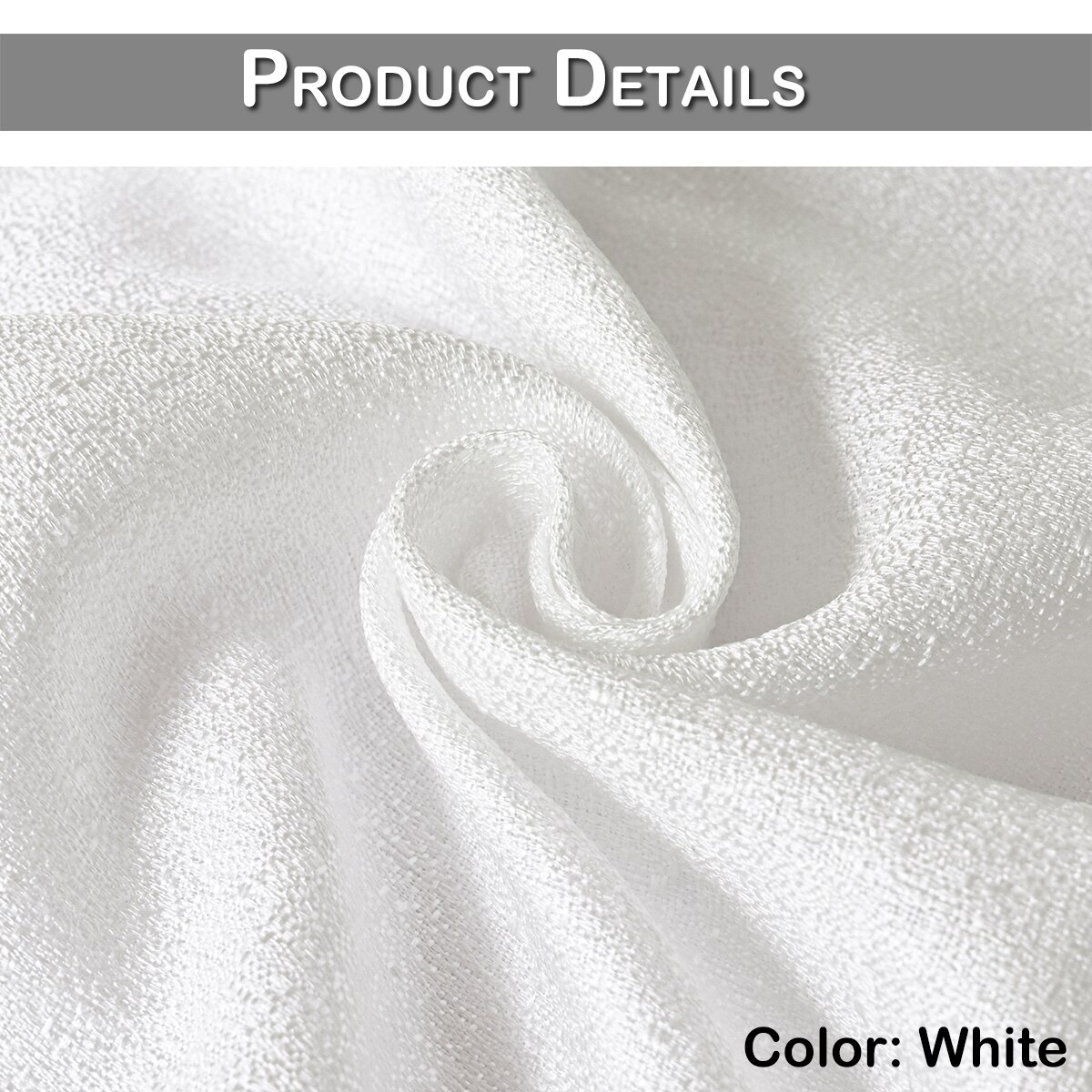 White Semi Sheer Curtains For Living Room Rod Pocket Window Drapes Bedroom Privacy Window Screening Tulle Curtains Decoration