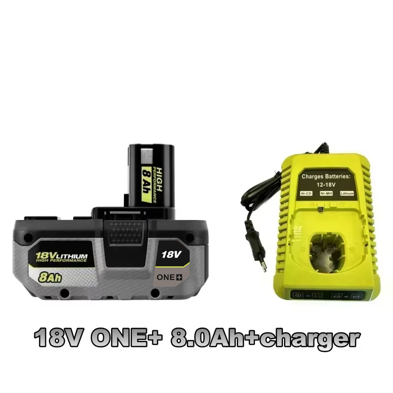 For RYOBI ONE+high-performance lithium battery 18V low self discharge suitable for all ONE+tools P104 P107 P108 RB18L50 RB18L20