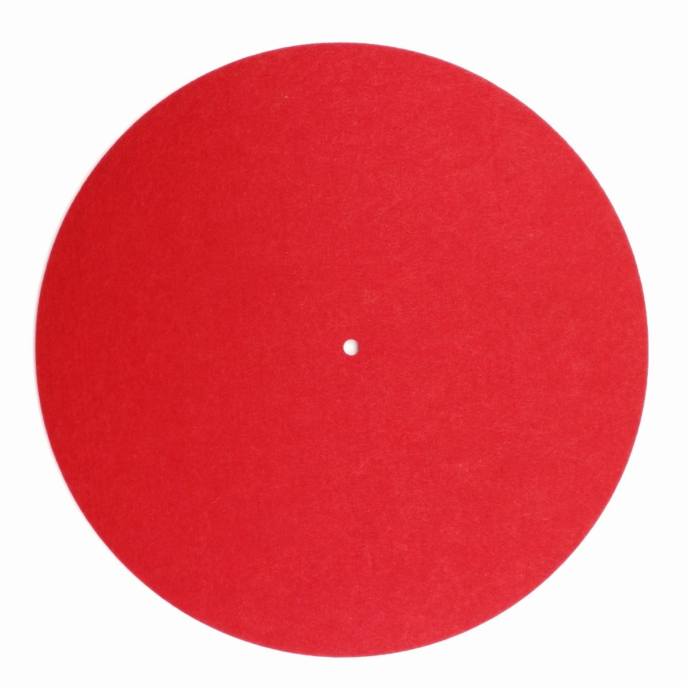Alfombrilla de fieltro para tocadiscos LP, antideslizante, audiófilo, 3mm de grosor, para disco de vinilo LP