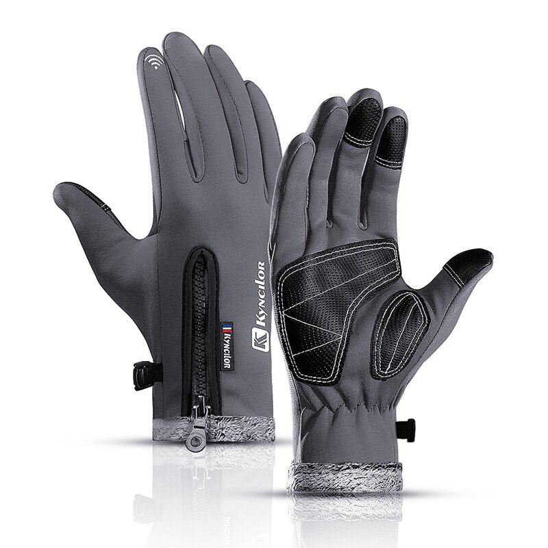 Gants de Ski à écran tactile pour hommes gants de conduite chauds coupe-vent pour femmes avec gants de pêche imperméables en polaire