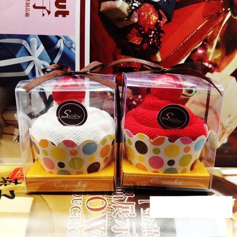 10 stuks zoete taarthanddoeken als bedankje voor bruidsmeisjes, bruiloft, verjaardag, handdoekideeën, willekeurige kleur