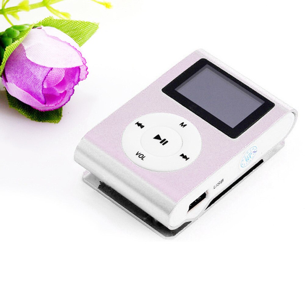 Mini USB Clip MP3 Speler Lcd-scherm 32 gb Micro SD TF Card Draagbare MP3 Mini Clip MP3 speler waterdichte sport mp3 YE12.10