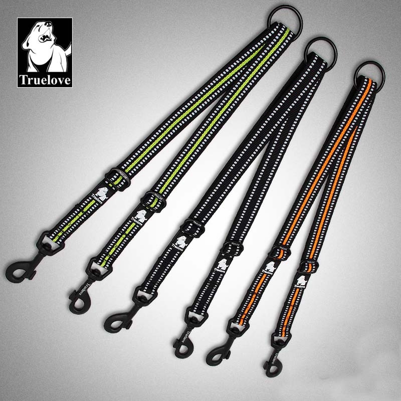 Truelove Reflecterende Verstelbare Dubbele Hondenriem Voor Twee Honden Wirwar Gratis Dubbele Hond Coupler Voor Wandelen En Training Twee Honden
