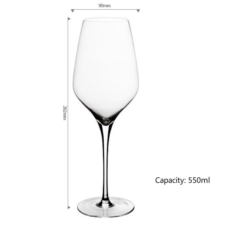 Krosno Rainbow Verres à Vin 380 ml, Lot de 6 – Cristal Sans Plomb, Effet Opalescent Arc-en-Ciel, Peints à la Main, Vin Rouge Blanc, Design Unique, Élégants, Cadeau