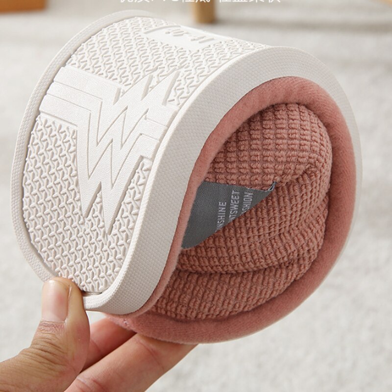 Xiaomi Cotton Slippers Couple Winter Warm Slippers Male Home Indoor Non-slip Platform Slippers for Women Men