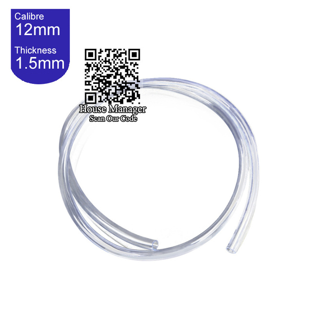 Aquarium Soft PVC Water Tube Pipe Hose for Water Pump Fountain pump, Inner Diameter8/12/14/16/20mm pipe to lift deliver water: Inner Calibre 12mm