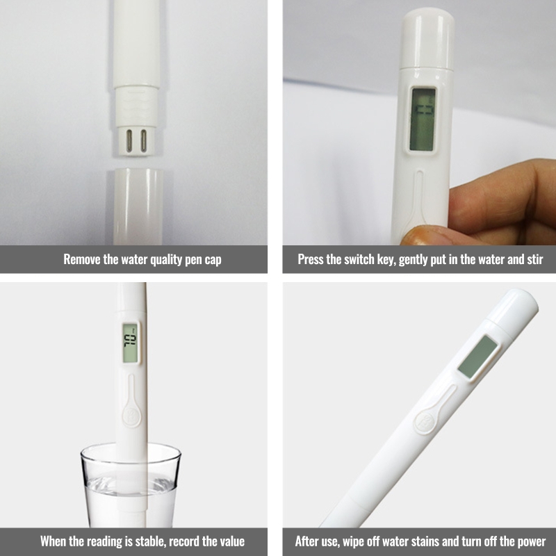 Digital PH Meter High Precision Portable Water Tester Accurate Testing for Drinking Water Aquariums Tester Pen